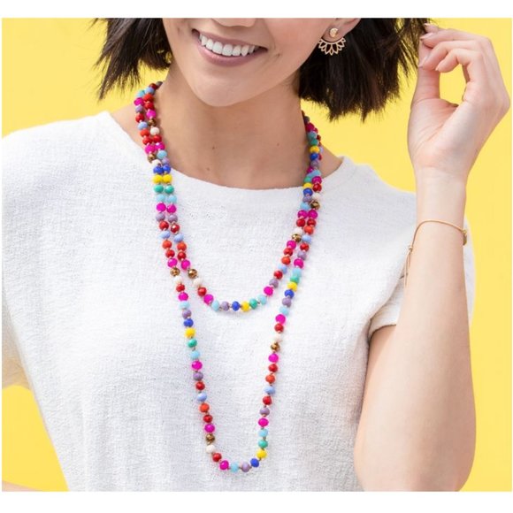 PLUNDER Levi multicolor beaded necklace - Picture 1 of 5